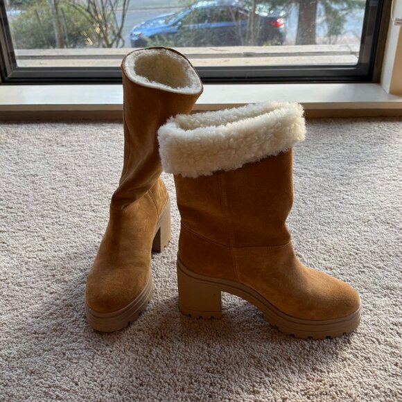 Sundance Cambrie Shearling Boots EU7 NwoT - Picture 6 of 7